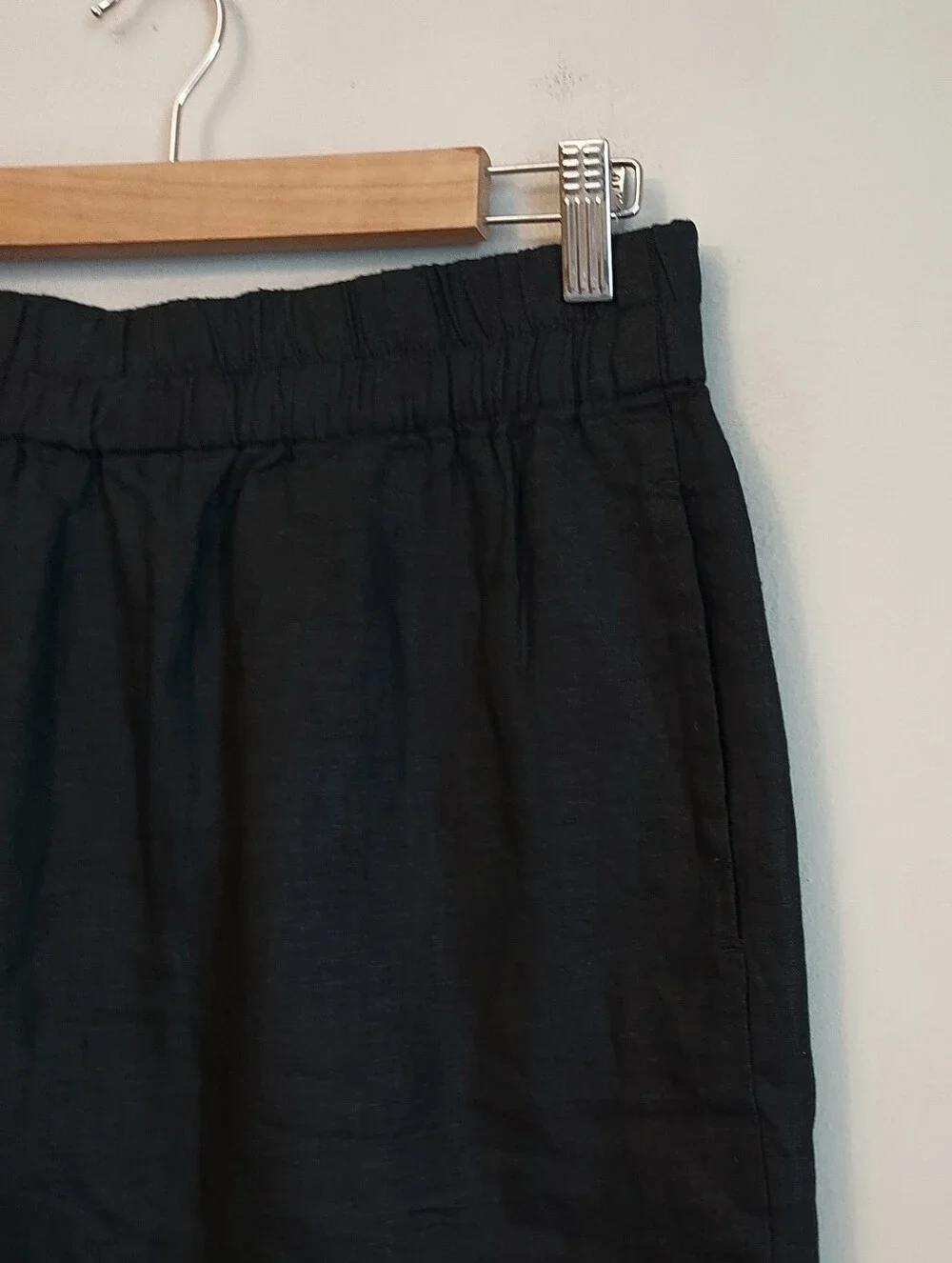 J. Crew Black Linen Skirt Size Small